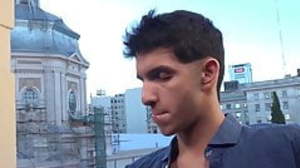 Sensual twink Fabrice Rossi fingers his ass and