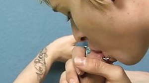 Wild young gay Nicky dick sucked before fucking
