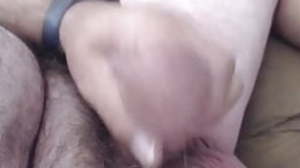 Daddy cums on cam