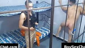 Prisoners sucking their cocks