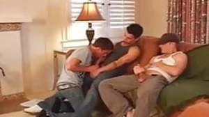 three young horny and acting of cum guys