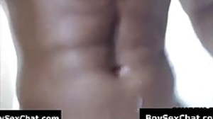 Big Guy with Hairy Legs Stroking her Big Cock