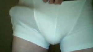 Old video Window-dressing my big cock on skype