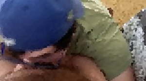 Sucking off hairy dad FWB start to cum-filled