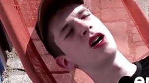Hot horny twink Denis Raw blows and rides big cock