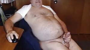 Daddy cums on cam