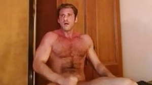 hairy Romanian daddy stroking