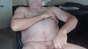 Daddy cums on cam