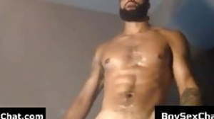 Hot brazilian showing his hairy cock