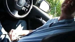 Hitchhicker blows with an increment of fucks daddy