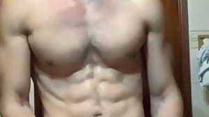 sexy male jerking off