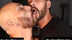 Mature men lick their penis and ass