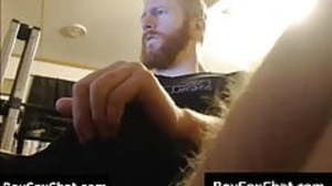 Nordic dude showing his big cock and ass