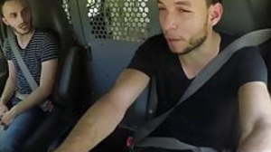 Bondaged Valentino Nappi facialized after riding