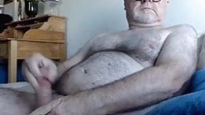 Daddy cums on cam