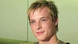 British twink does an interview and masturbates
