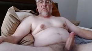 Daddy cums on cam