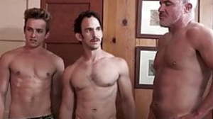 Forbidden raw foursome for two stepdads and horny