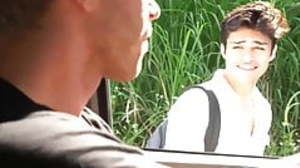 Jason Wolf facialized after rough ass drilling