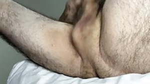 uncut cock cumshot