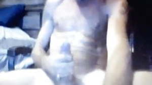Hung daddy shoots a cum load busts a nut