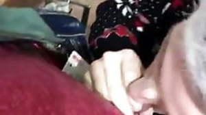 Sucking Daddy in the matter of a fitting room!