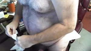 Daddy cums on cam