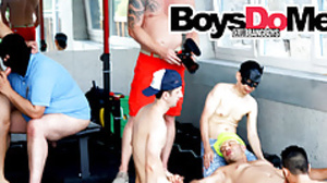 Anal exposed to the Rooftop Bareback Party
