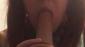 BifloXXX redhair sissy sucking dildo