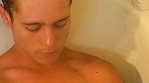 Twink Gran Thiller fills his undies with cum while