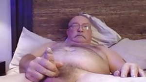 Daddy strokes on cam