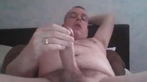 Daddy cums on cam