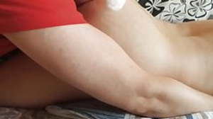 Daddy Claus rimming increased by fingering his boy