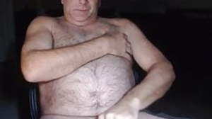 Daddy strokes on cam