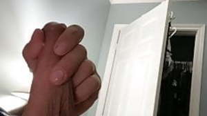 My uncut cock fat load