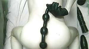 Large anal ball insertion