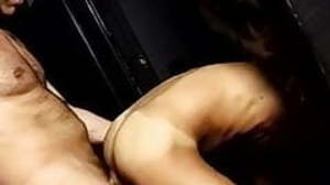 Public restroom pissing session leads to hot