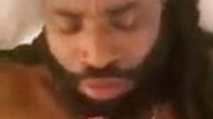 Daddy give his black bio cum