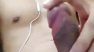 cute twink JO & licking his sperm