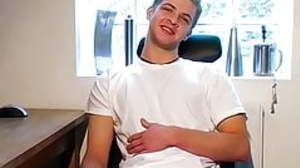 Cute blond twink Give prominence to R cums after