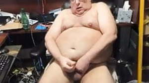 Daddy cums on cam