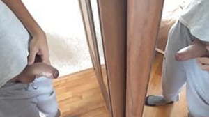Amateur Young guy Mikel Prado showed dick in front
