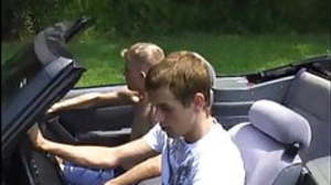 Young gay hitchhiker gets some cock