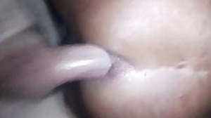 Creamping my ass at car