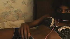 Cumming in Lingerie femboy solo