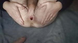 Big dildo goes balls deep plus make my hole gape