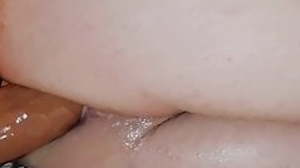Nice view riding dildo