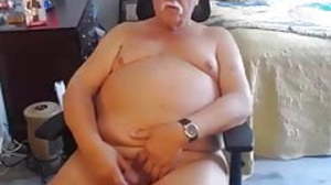 Daddy strokes on cam