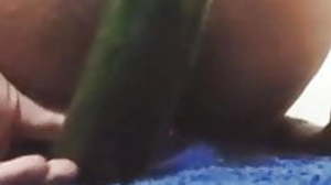 Gay arab fuck with cucumber ass hole