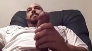 Latino daddy jerk off cam show